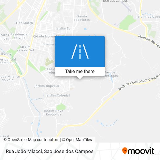 Mapa Rua João Miacci