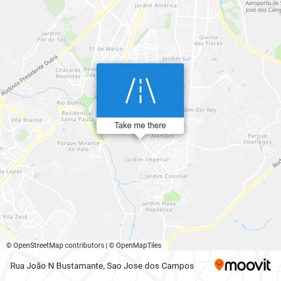 Mapa Rua João N Bustamante