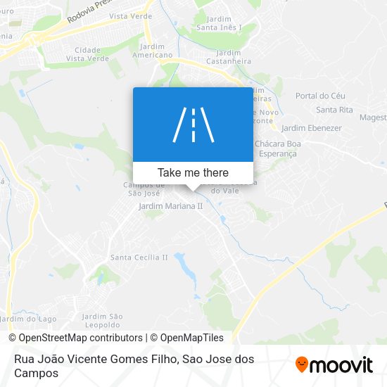 Rua João Vicente Gomes Filho map