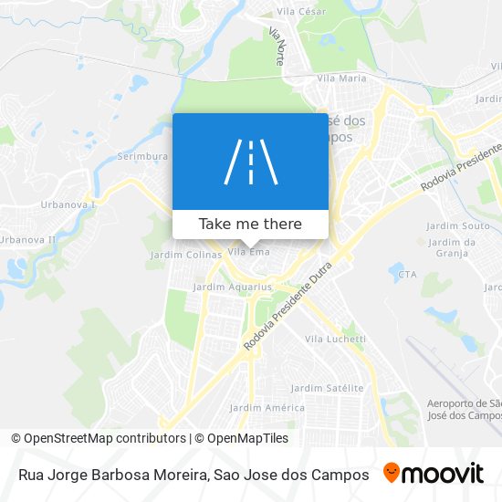 Mapa Rua Jorge Barbosa Moreira