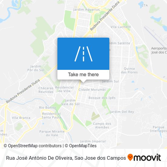 Rua José Antônio De Oliveira map