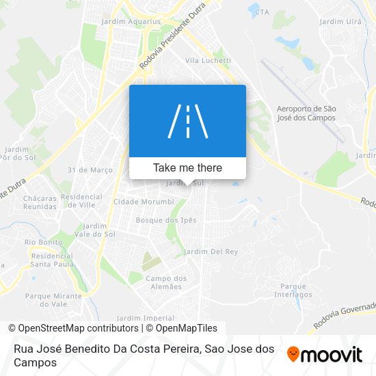 Rua José Benedito Da Costa Pereira map