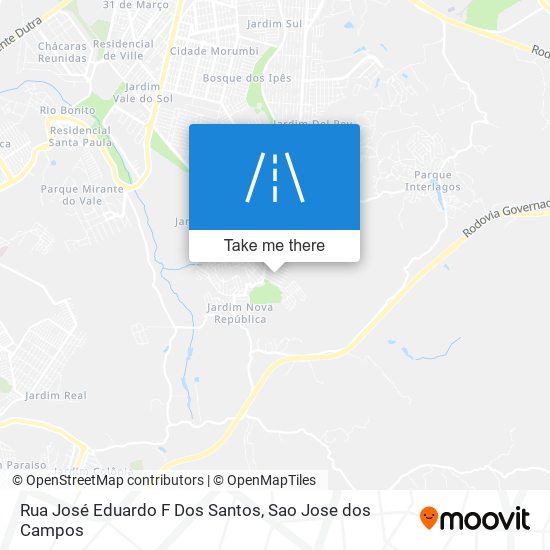 Mapa Rua José Eduardo F Dos Santos