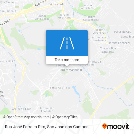 Rua José Ferreira Rito map