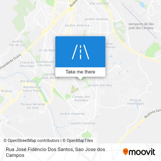 Rua José Fidêncio Dos Santos map