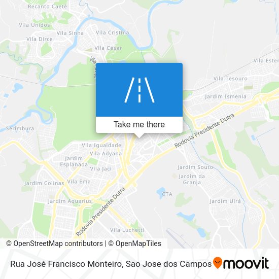 Rua José Francisco Monteiro map