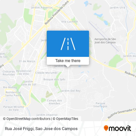 Mapa Rua José Friggi