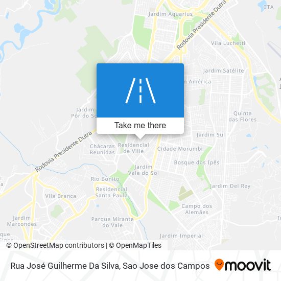 Rua José Guilherme Da Silva map