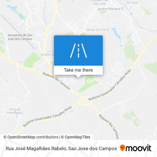 Mapa Rua José Magalhães Rabelo