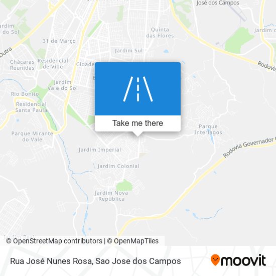 Mapa Rua José Nunes Rosa