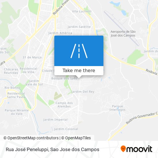 Mapa Rua José Peneluppi