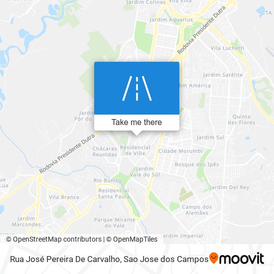 Mapa Rua José Pereira De Carvalho
