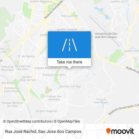 Mapa Rua José Rachid