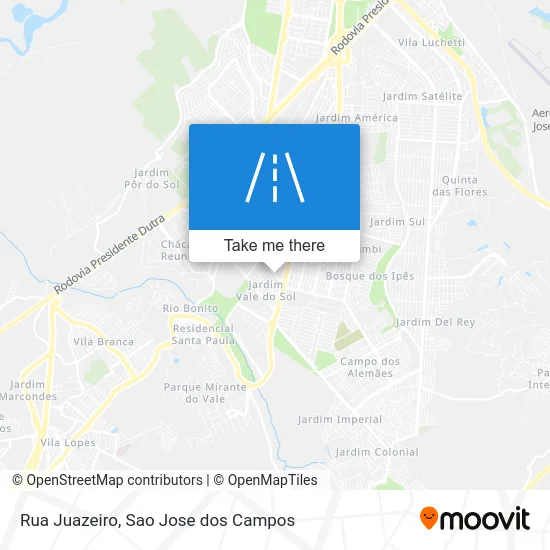 Rua Juazeiro map