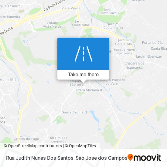 Mapa Rua Judith Nunes Dos Santos