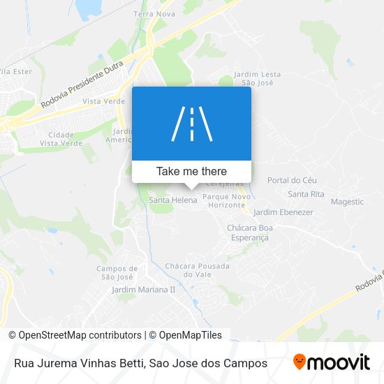 Rua Jurema Vinhas Betti map
