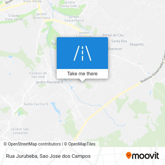 Rua Jurubeba map