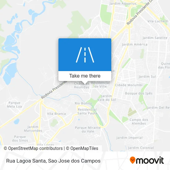 Rua Lagoa Santa map