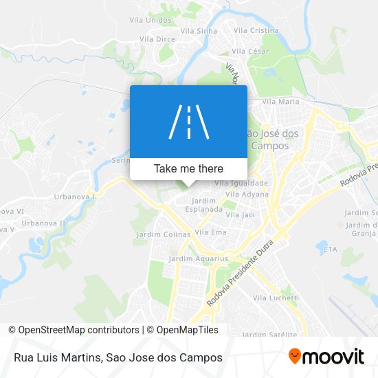 Rua Luis Martins map