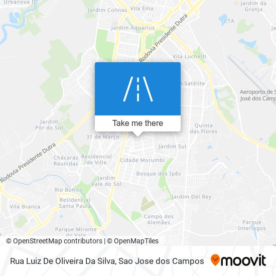 Mapa Rua Luiz De Oliveira Da Silva