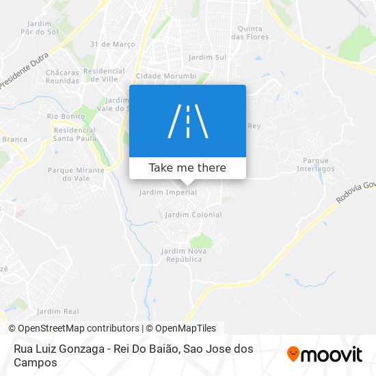 Mapa Rua Luiz Gonzaga - Rei Do Baião