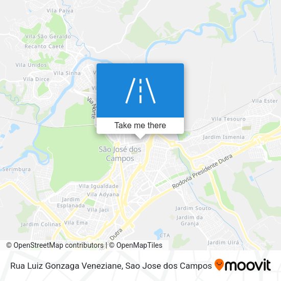 Rua Luiz Gonzaga Veneziane map
