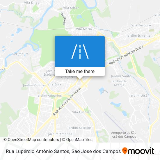 Rua Lupércio Antônio Santos map