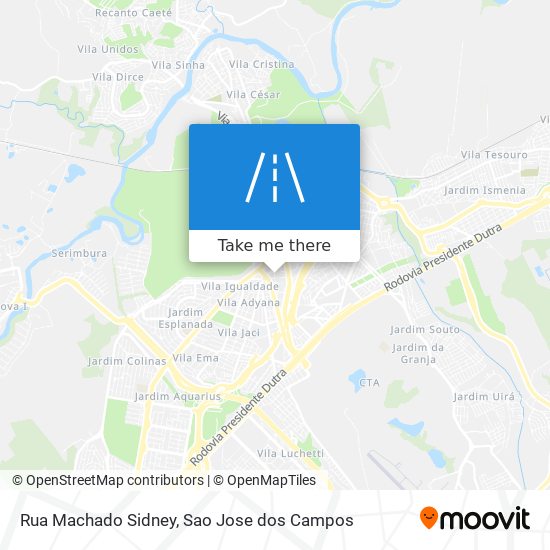 Rua Machado Sidney map