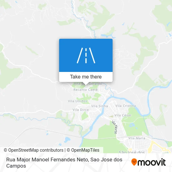 Rua Major Manoel Fernandes Neto map
