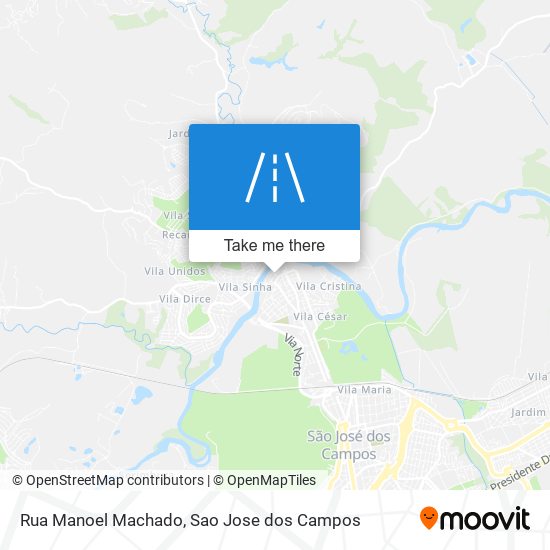 Mapa Rua Manoel Machado