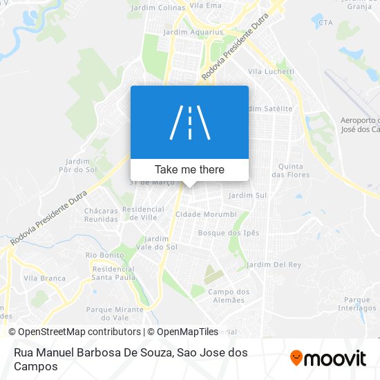 Mapa Rua Manuel Barbosa De Souza