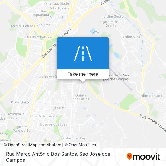Rua Marco Antônio Dos Santos map