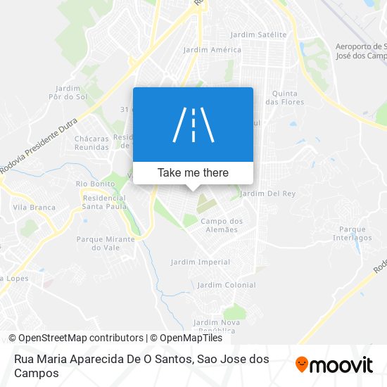 Mapa Rua Maria Aparecida De O Santos