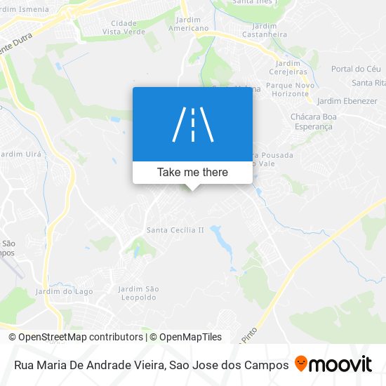 Mapa Rua Maria De Andrade Vieira