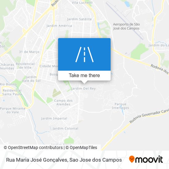 Mapa Rua Maria José Gonçalves