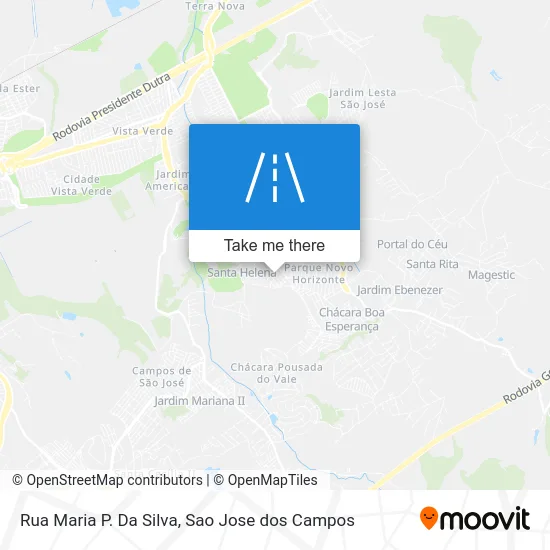 Rua Maria P. Da Silva map