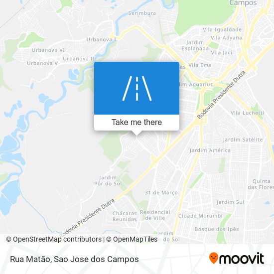 Mapa Rua Matão