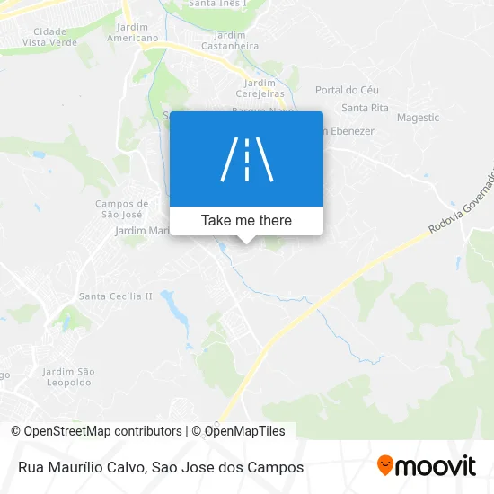 Rua Maurílio Calvo map