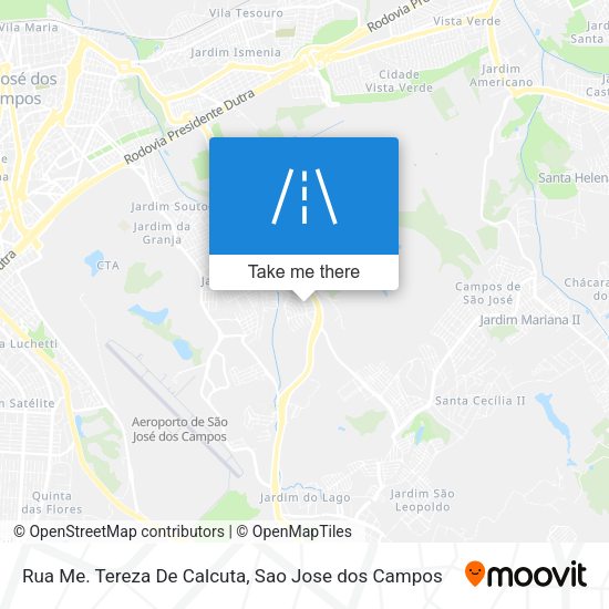 Rua Me. Tereza De Calcuta map