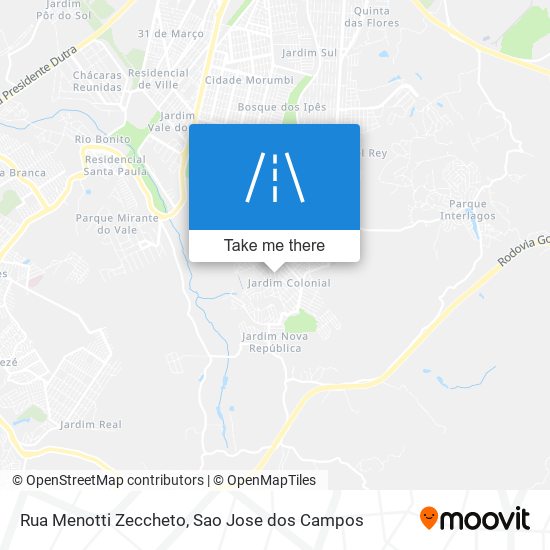 Mapa Rua Menotti Zeccheto