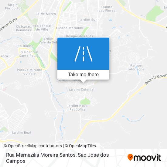 Rua Mernezilia Moreira Santos map