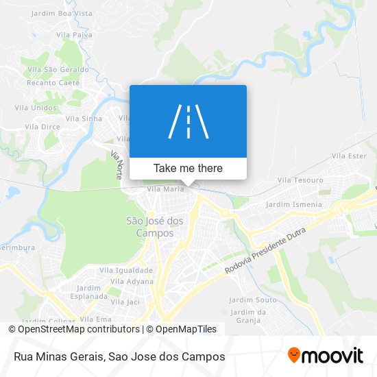 Rua Minas Gerais map