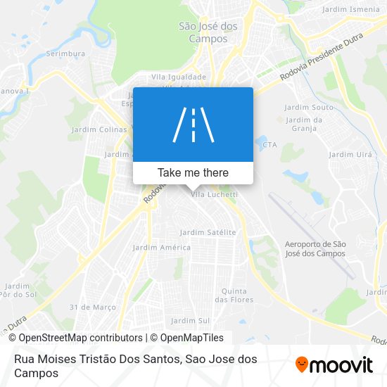 Rua Moises Tristão Dos Santos map