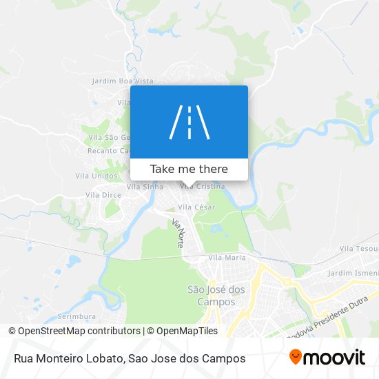 Rua Monteiro Lobato map