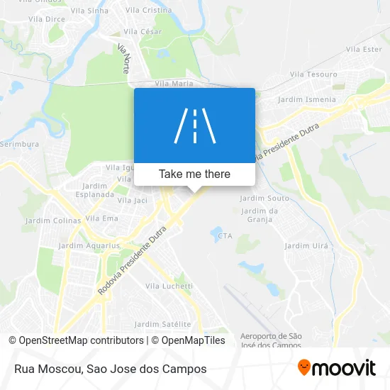 Rua Moscou map