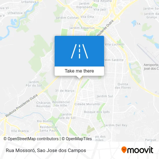 Rua Mossoró map