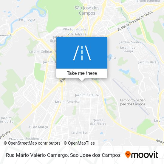 Rua Mário Valério Camargo map