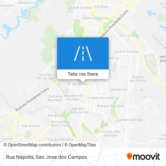 Rua Napolis map