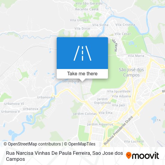 Rua Narcisa Vinhas De Paula Ferreira map