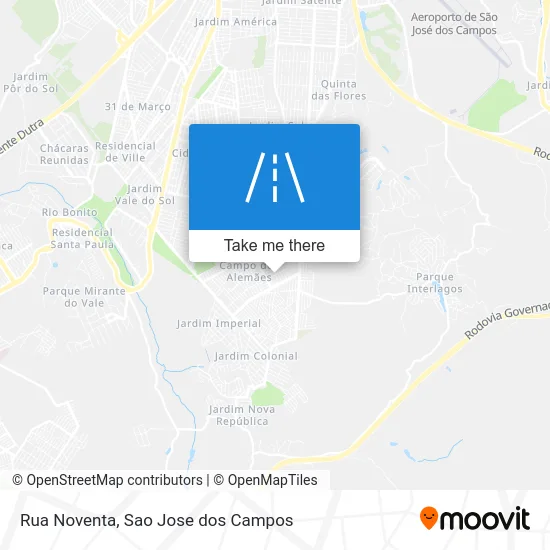 Rua Noventa map